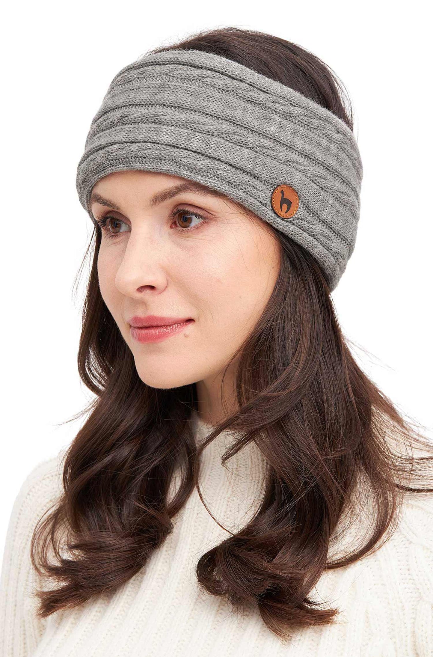 Premium Stirnband Damen 100% Baby Alpaka ohne Twist tolle Qualität