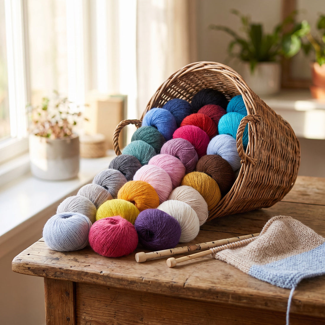 Alpakawolle stricken: die richtige Nadelstärke & Tipps