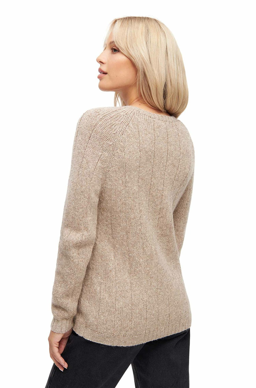 Alpaka Damen Pullover MOANA – Rundhals, leicht & weich mit Merinowolle