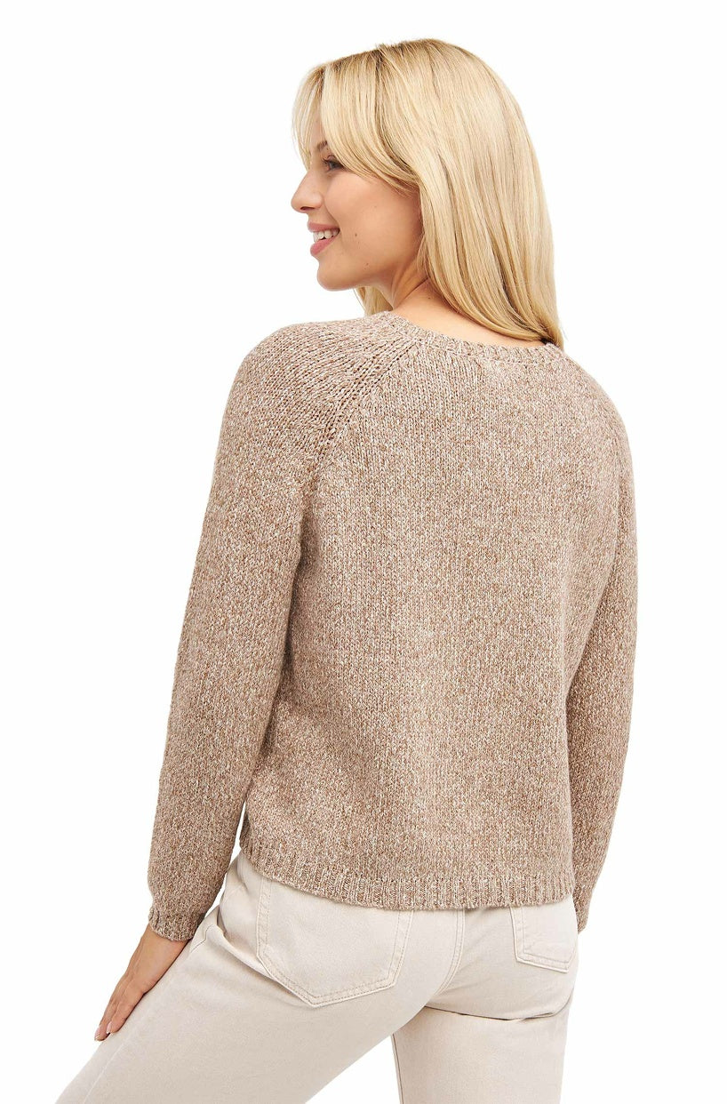 Alpaka Rundhals Damen Pullover ELLA – Baby Alpaka & Bio-Pima Baumwolle