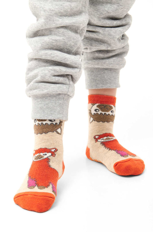 Premium Alpaka Kindersocken Anti Rutsch Socken ABS