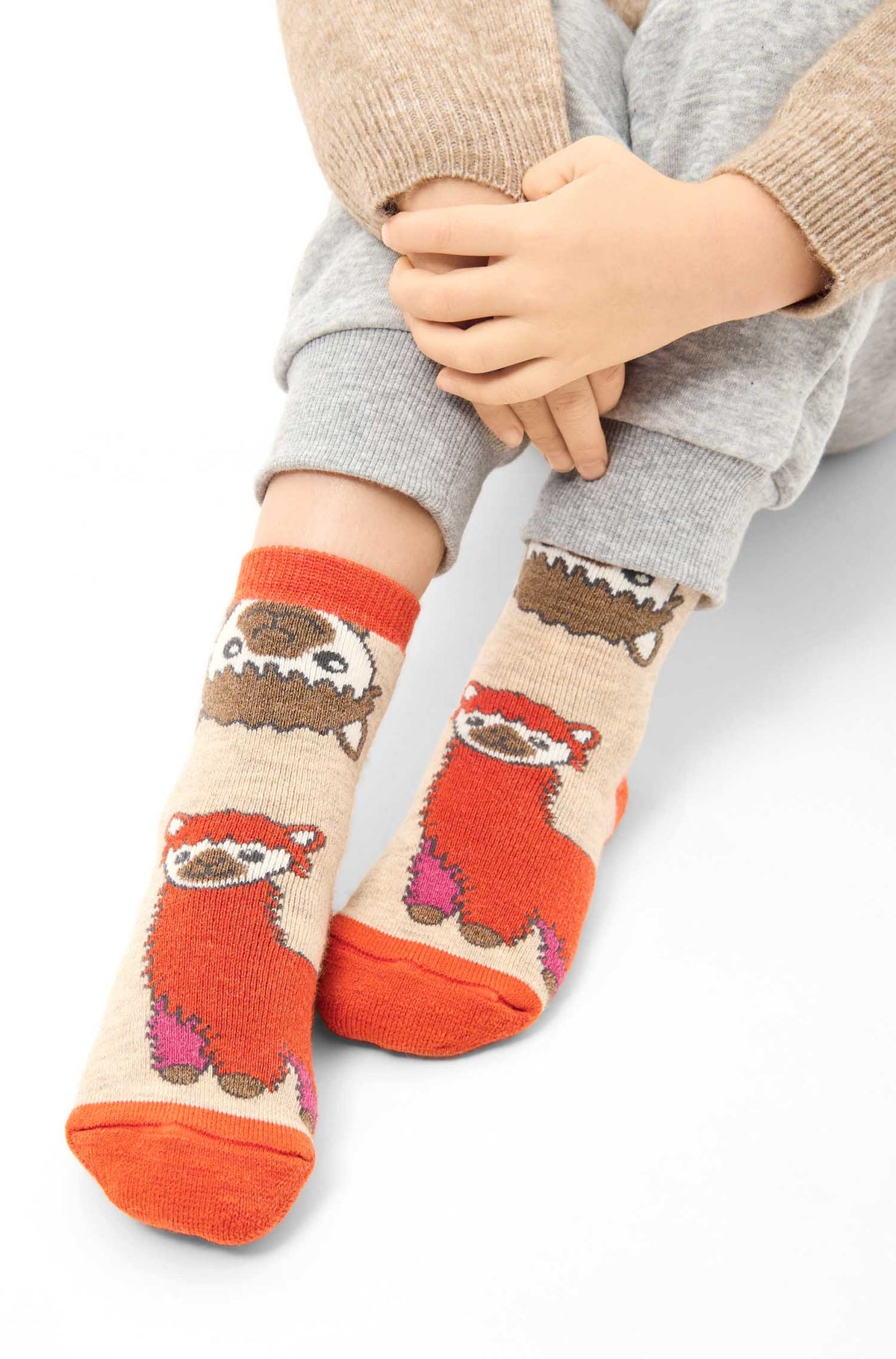 Premium Alpaka Kindersocken Anti Rutsch Socken ABS
