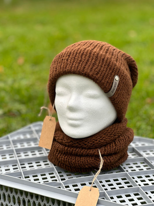 Premium Alpaka Loop Rundschal 100% Alpaka handmade
