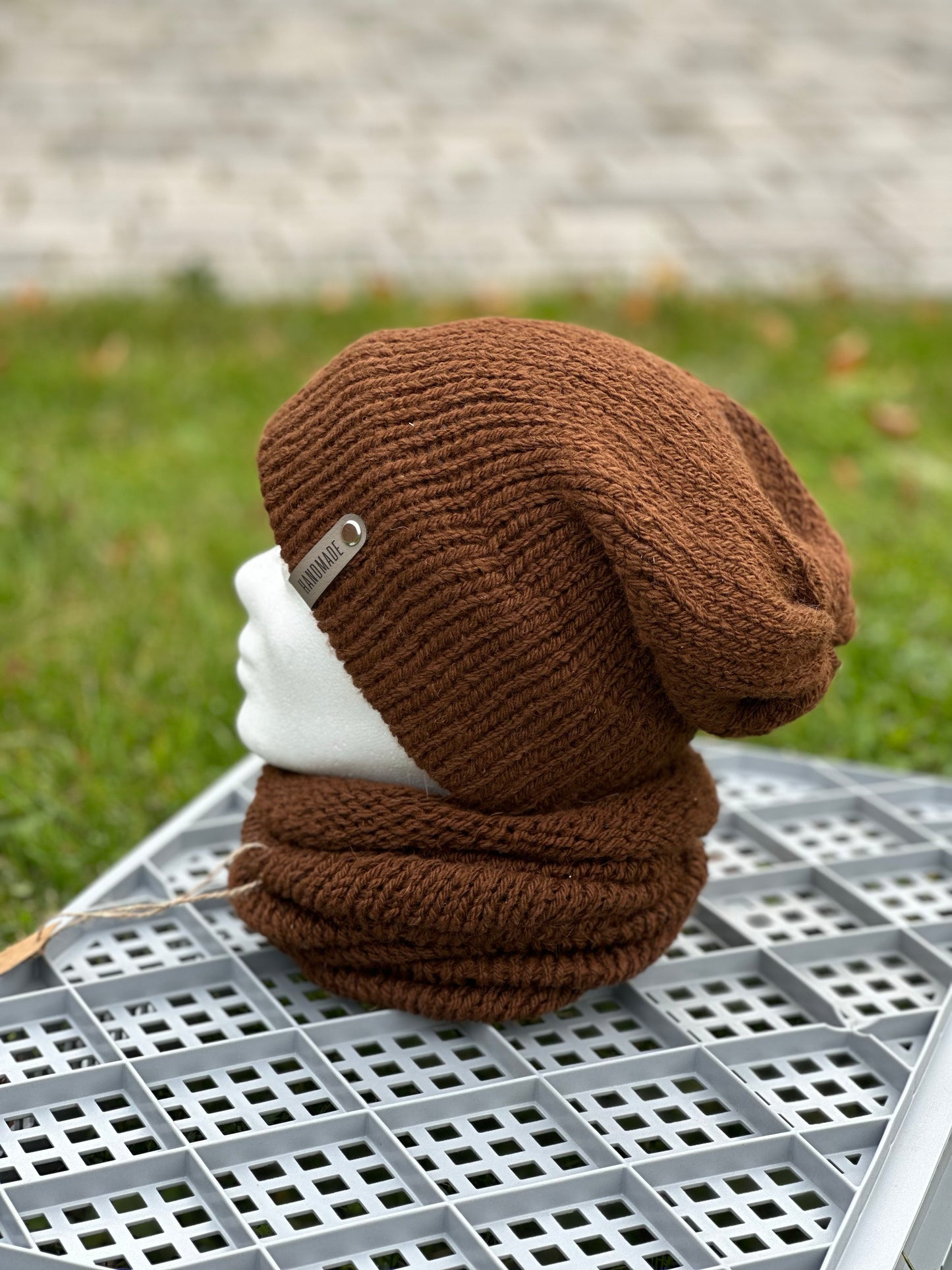Premium Mütze Alpaka Beanie 100% Alpaka Wolle Handarbeit