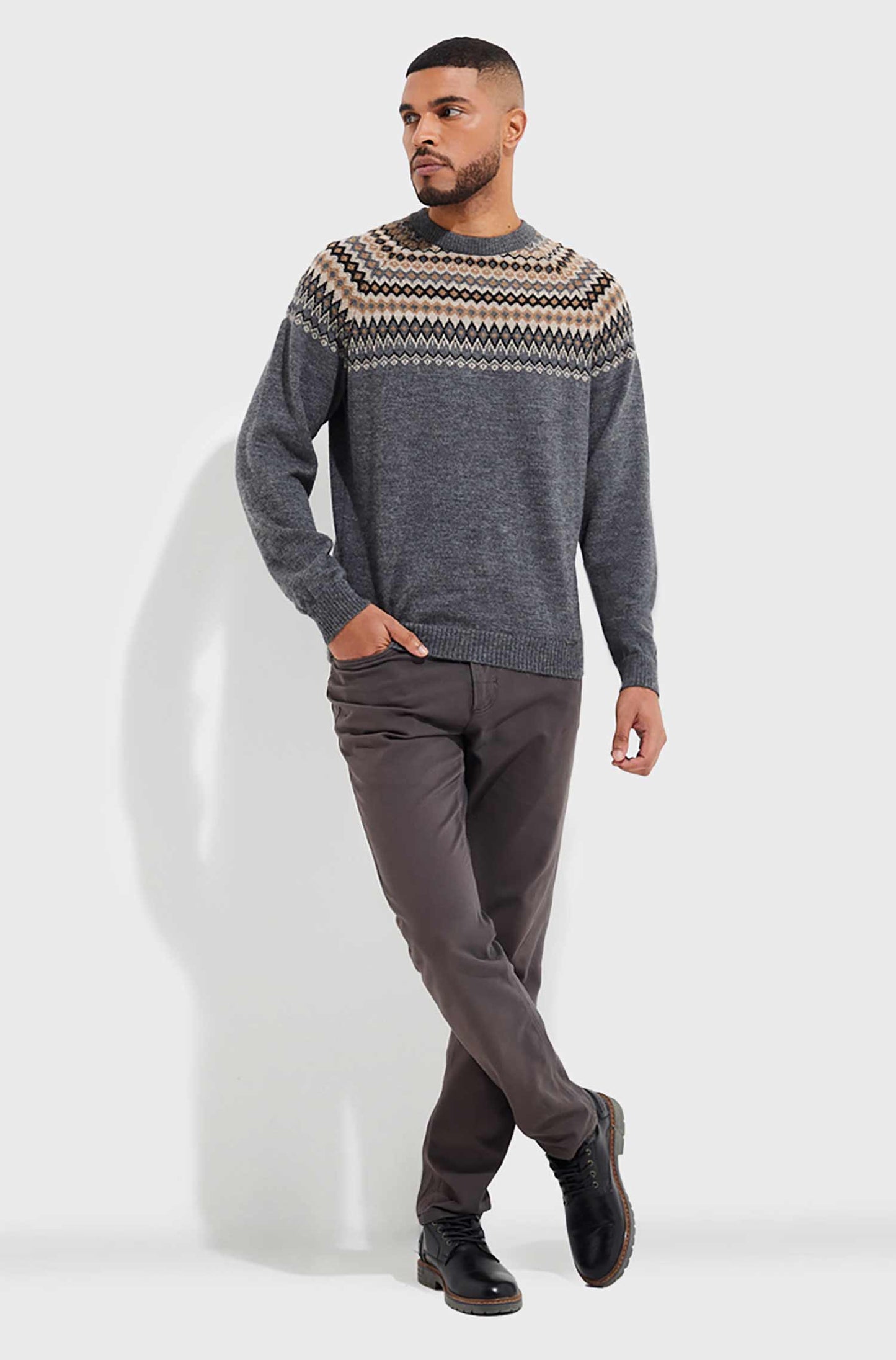 Alpaka Herren  Pullover YAGO aus 100 % Baby Alpaka – Tradition trifft Trend