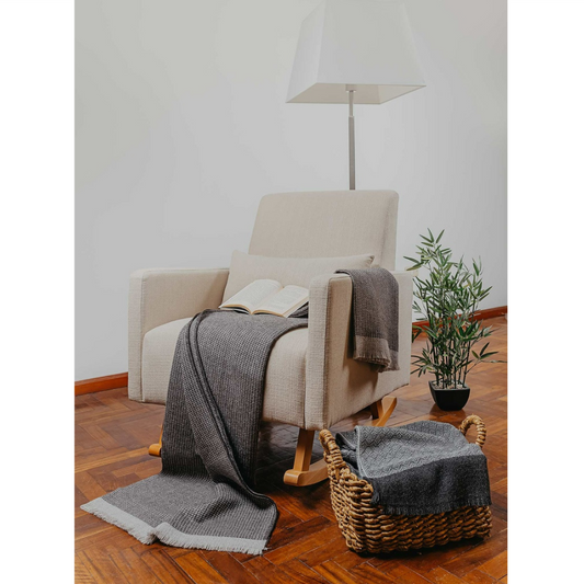 KUNA - Vivir Decke – Baby‑Alpaka (Eco Line, ungefärbt)