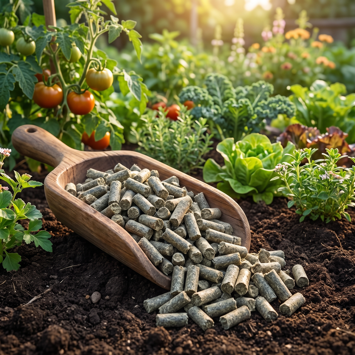 Ökologischer biologischer Naturdünger Alpakadünger Wolldünger Wollpellets