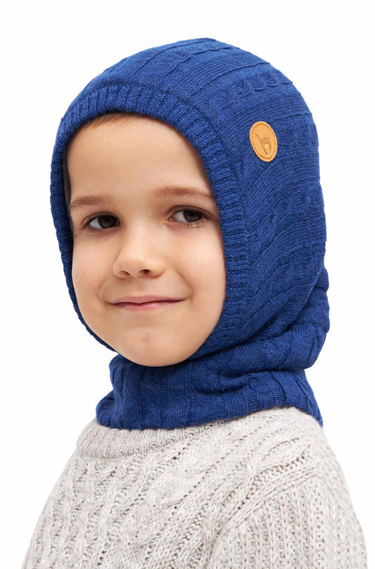 Mütze Schlupf-Mütze Kinder Ringschal mit Kapuze